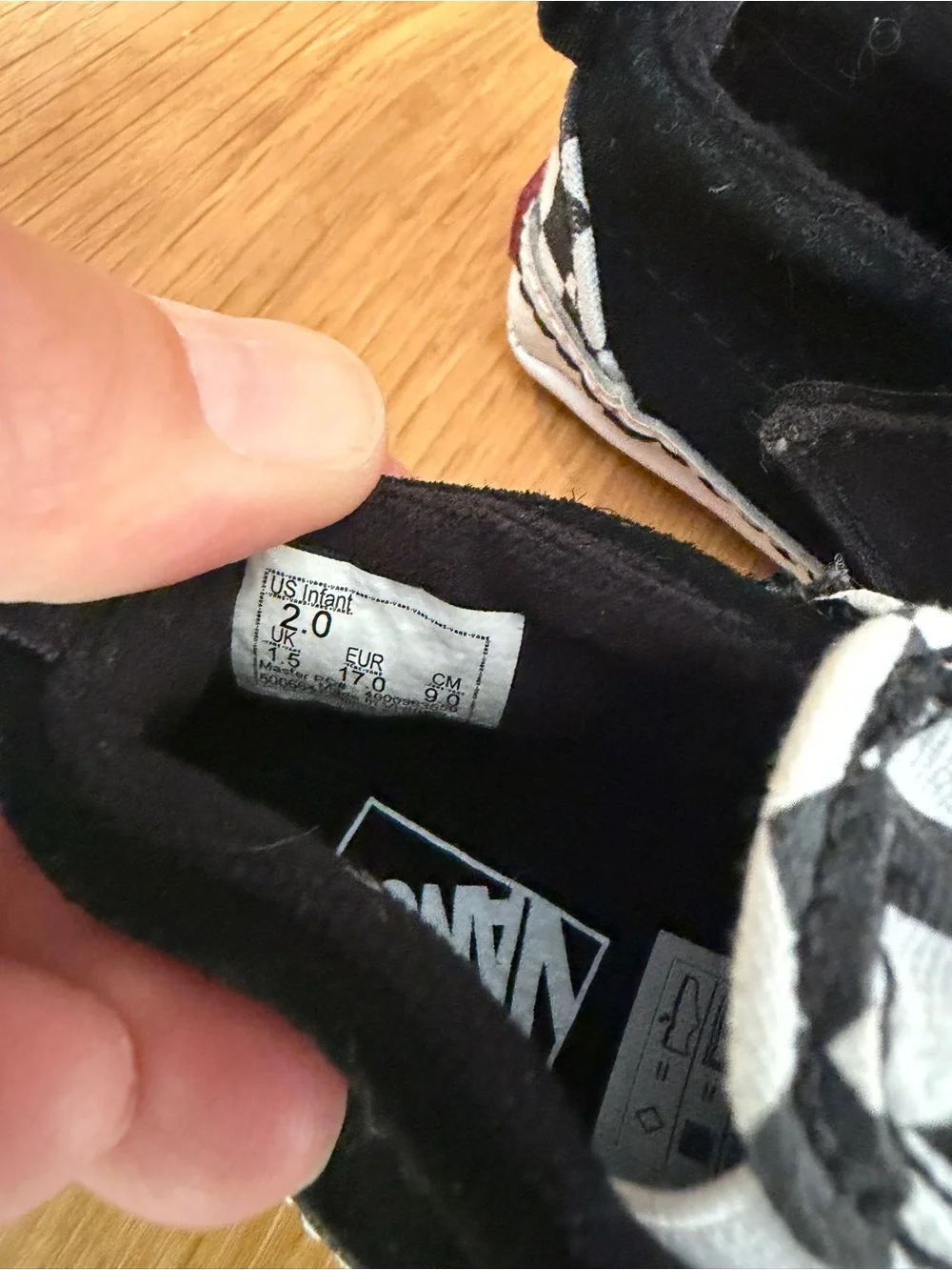 Vans Kids Checkerboard Slip-On Shoes - Black & White